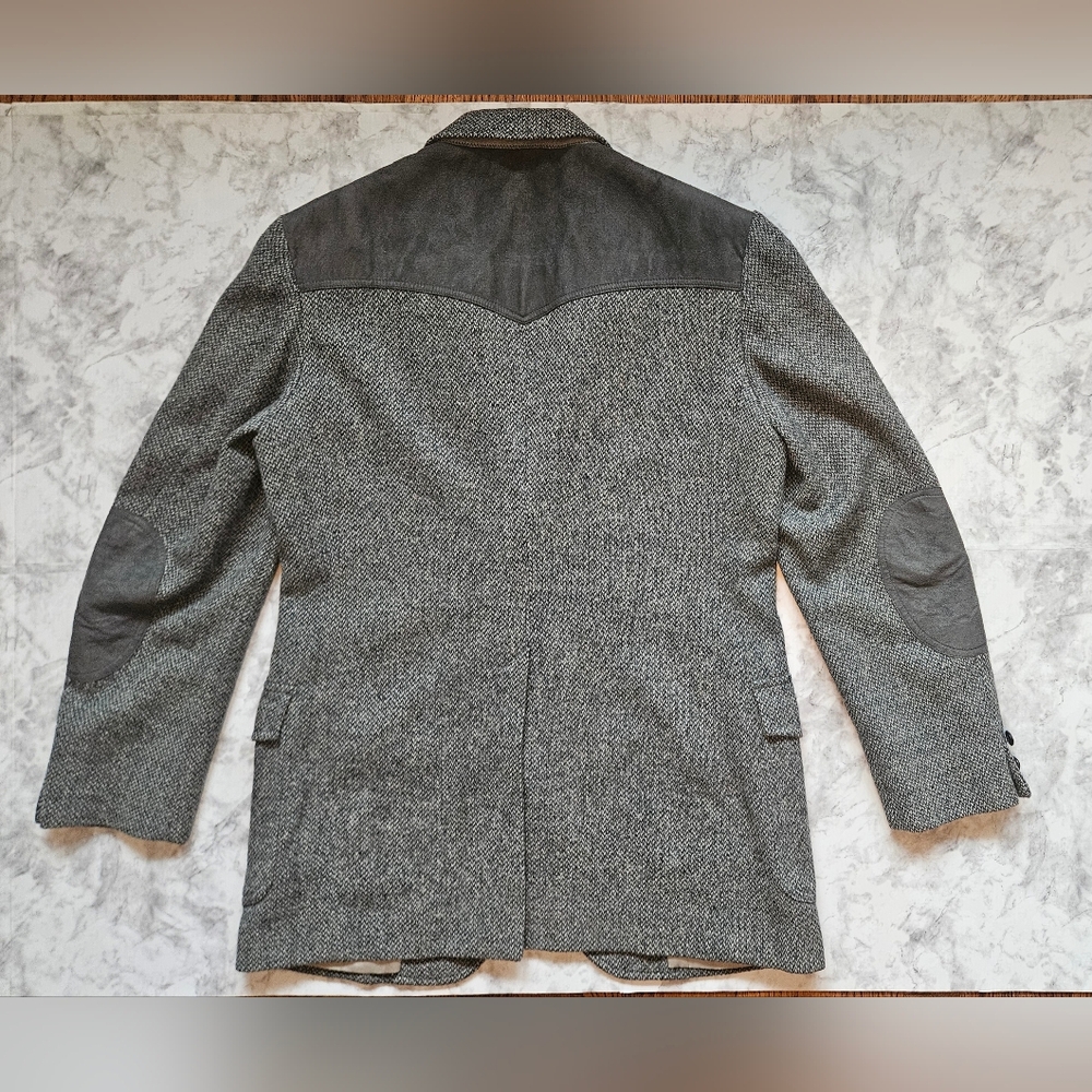 PENDLETON Vintage Western Blazer With Suede Patch Elbows & Shoulder! - Picture 7 of 15